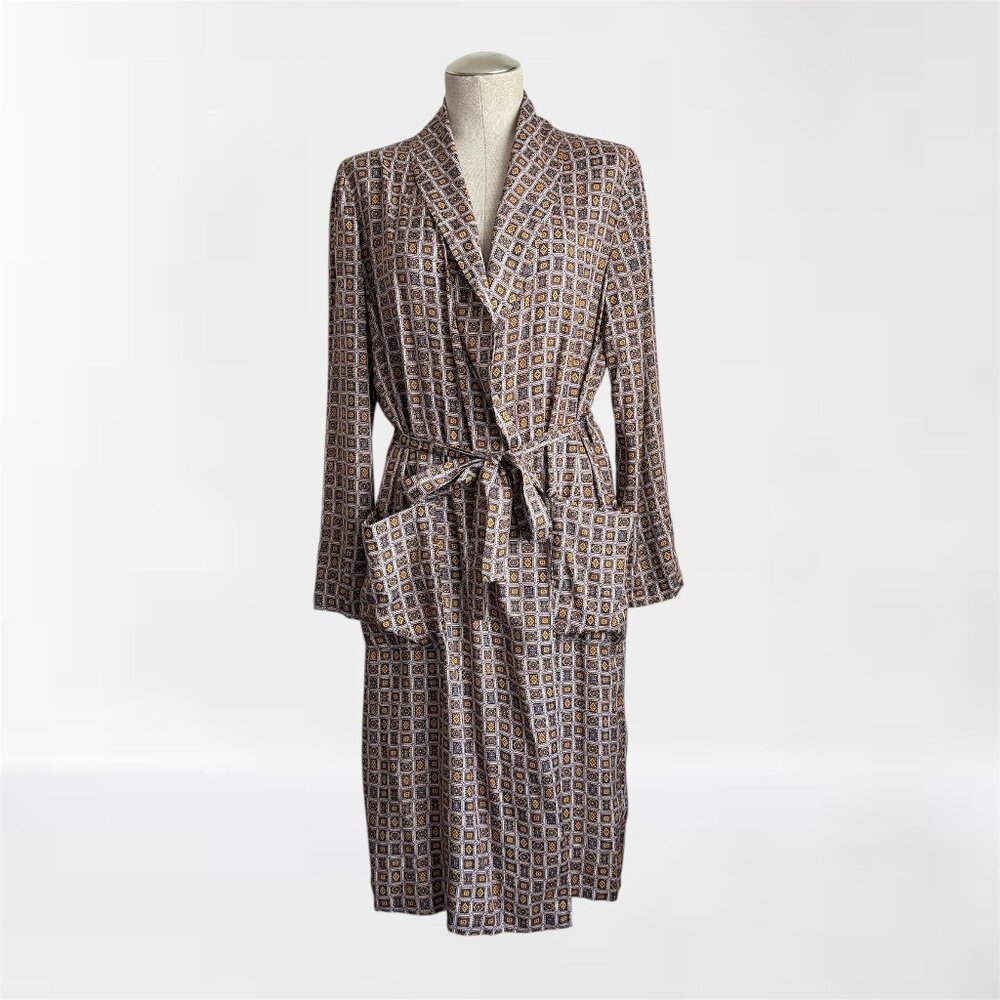 Raquel Allegra Tamara Robe in Gold Finch Size 2